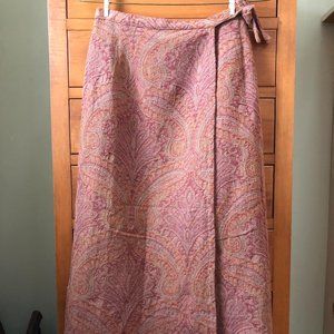 Vintage Cotton Wrap Skirt